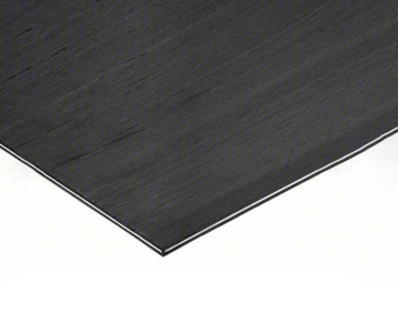 Sheet of black carbon fiber