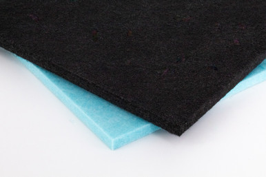One square, black, designer board felt