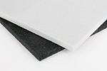 Wool Felt, two squares, white