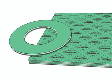 Klingersil® C-4400, Universal, green, sheets with a cut gasket