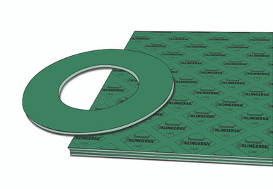 Klingersil® C-4430, Relaxed, green, sheets with a cut gasket