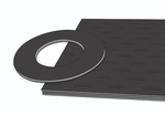 Klingersil® C-4500, Premium Grade High-Pressure, black, sheets with a cut gasket