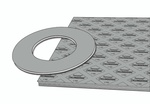 Klingersil® C-7400, Dielectric Strength, silver, sheets with a cut gasket