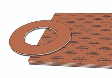Klingersil® C-4433, tan, sheets with a cut gasket