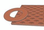 Klingersil® C-4433, tan, sheets with a cut gasket