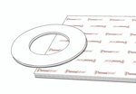 KLINGER soft-chem®, white, sheets with cut gasket
