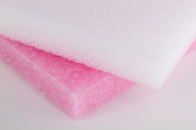 Anti Static Pink Extruded Polyethylene Foam, and White Static Pink Extruded Polyethylene Foam