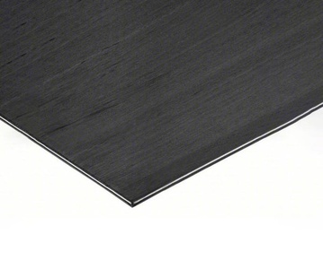 Zoomed in corner of charcoal carbon fiber