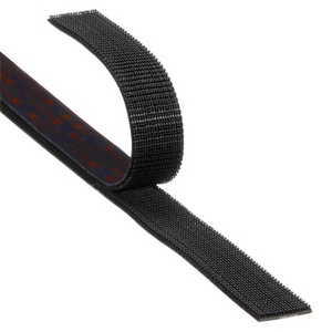 Dual lock recloseable fastener, black,  strip