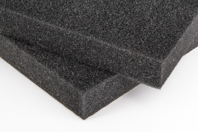 Polyurethane Polyester Foam, two squares, gray