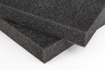 Polyurethane Polyester Foam, two squares, gray,