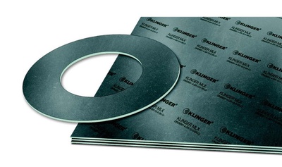 Sheet of Graphite Laminate, overlapped by graphite laminate washer