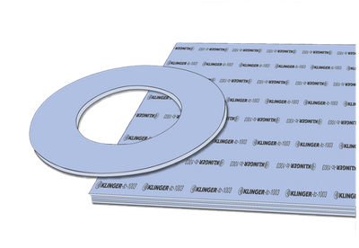 Square of PTFE, with overlapping washer